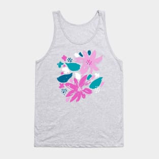 Floral pattern - hand painted flowers - colorful abstract flower pattern design Tank Top